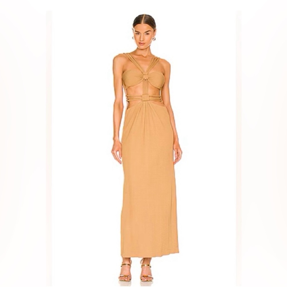 PatBo Knit cutout maxi dress